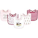 Hudson Baby Unisex Baby Cotton Bibs, Banana Split, One Size