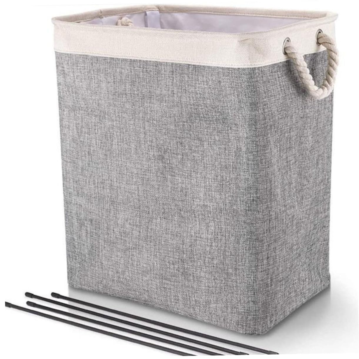 Cesto Bucato Pieghevole Misura Piccola Beige Grigio