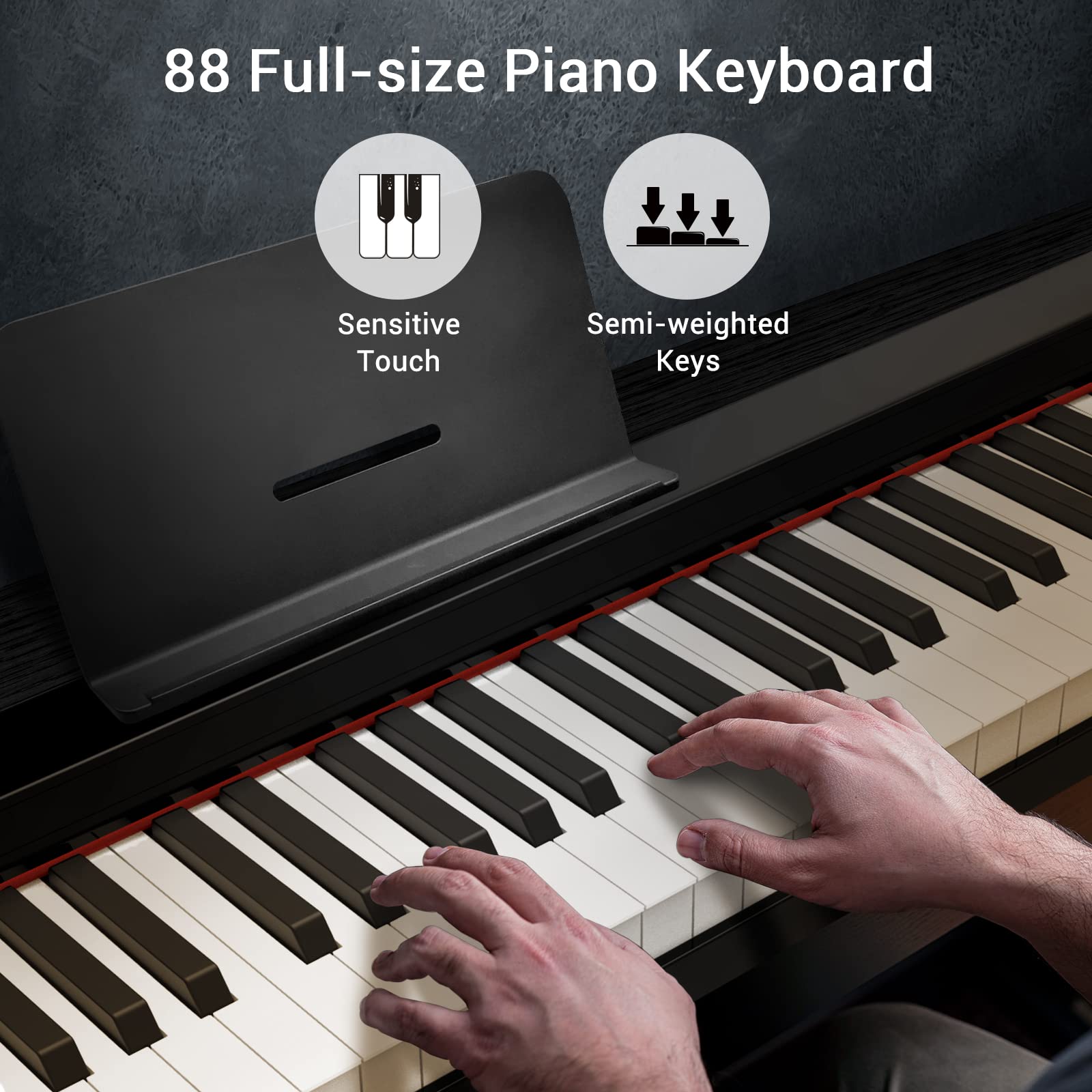 INGBELLE PH88C ポータブル電子ピアノ Amazon.com: PAXCESS 88-Key Digital Piano Keyboard with Sustain
