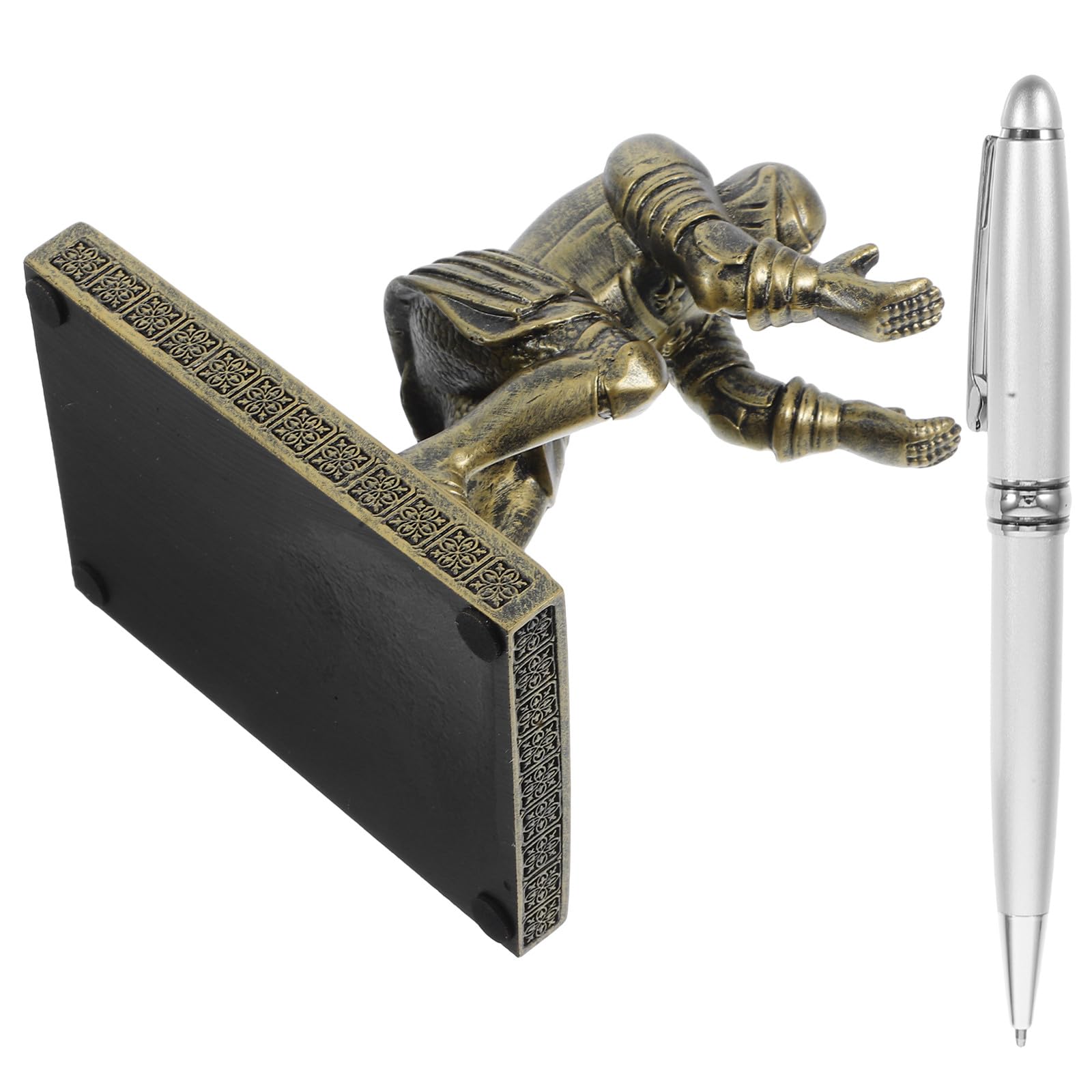 Porte-stylo pour bureau soldat or le cadeau idéal pour collègue et design unique