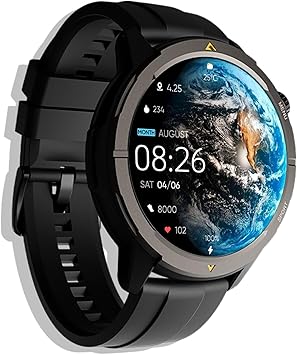 AGM Legion Rugged Smart Watch for Men, 5ATM Waterproof, Shockproof & Drop-proof, 100+ Sports Modes, Bluetooth Calling, Compass, Barometer & Altimeter, 1.43" AMOLED Display, Heart Rate & Sleep Tracking