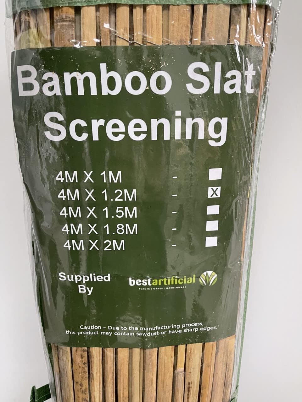 Haie en lattes de bambou pour jardin 4M X 1.2M — vue 5