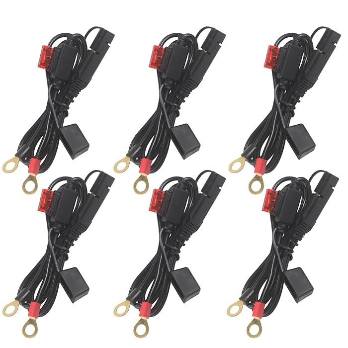 Buy [ 6 PACK] Sae to O Ring Terminal Harness 2FT Sae Eyelet Ring