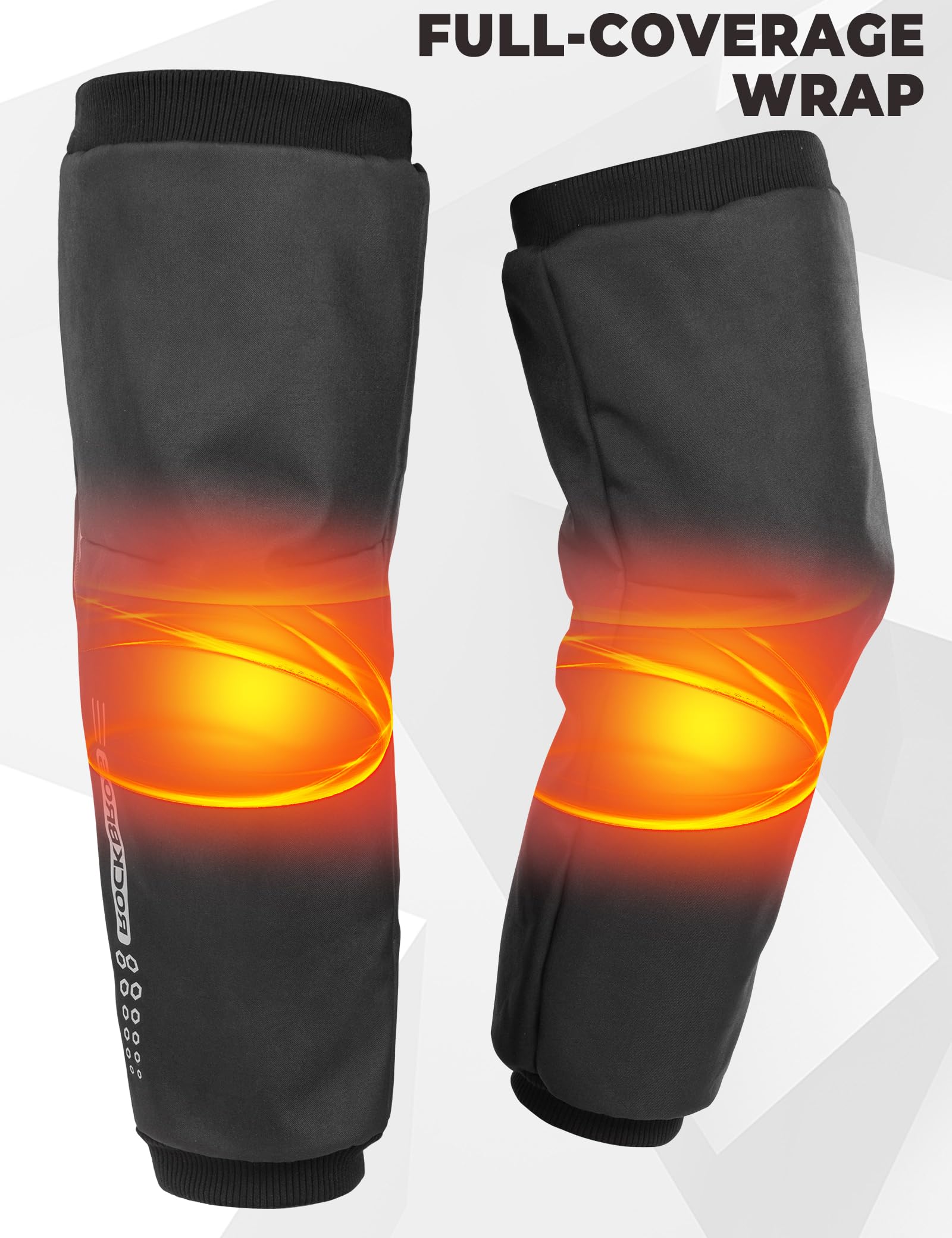 ROCKBROS Warme & Winddichte Motorrad Beinlinge, Winter Beinstulpen | Thermo mit Fleece Reflektierend, Beinwärmer Knieschutz Universelle Passform für Motorrad, E-Bike und Roller