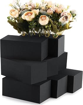 Lallisa 8 Pcs Reusable Floral Foam Blocks Water Weather Resistant Dry Floral Foam for Artificial Flower Arrangements Outdoor Flower Boxes Outside Hanging Planters Wedding Home Decor 6 x 3 x 2.5