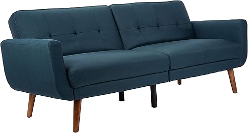 Miniatura 33 de Safavieh Home Bushwick - Sofá cama convertible plegable gris y marrón de 82.7 pulgadas Rubor / Natural,gris/marrón,azul marino / marrón