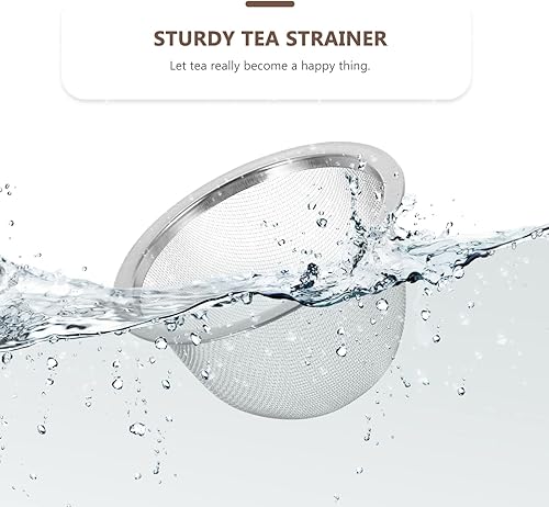 Miniatura 6 de YARNOW 8 piezas de tetera colador de malla para tetera, filtro de té de acero inoxidable, cesta de filtro de té para té, café, 2.8 pulgadas de