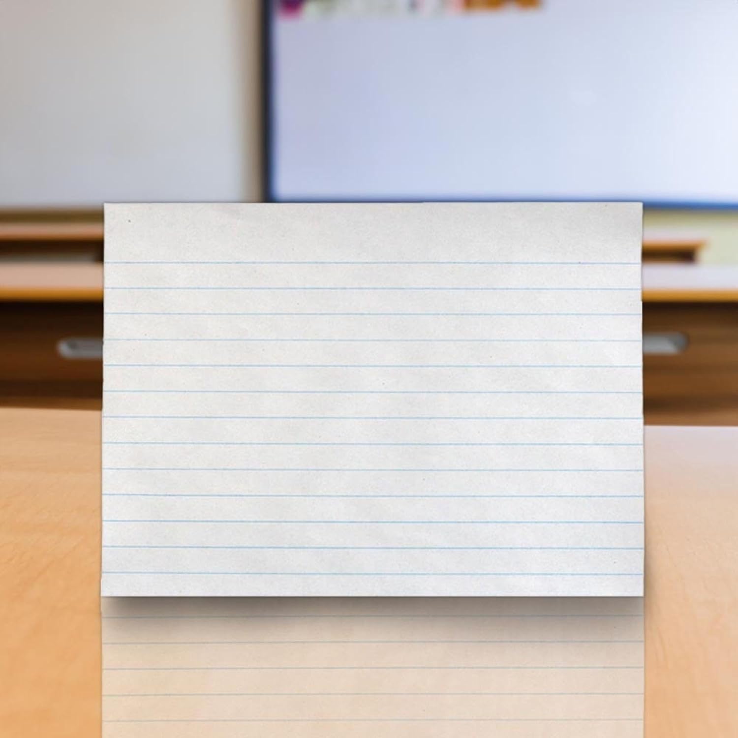 School Smart Composition Paper, 8-1/2 x 7 Inches, 3/8 Inch Long Way Ruled, White, 500 Sheets