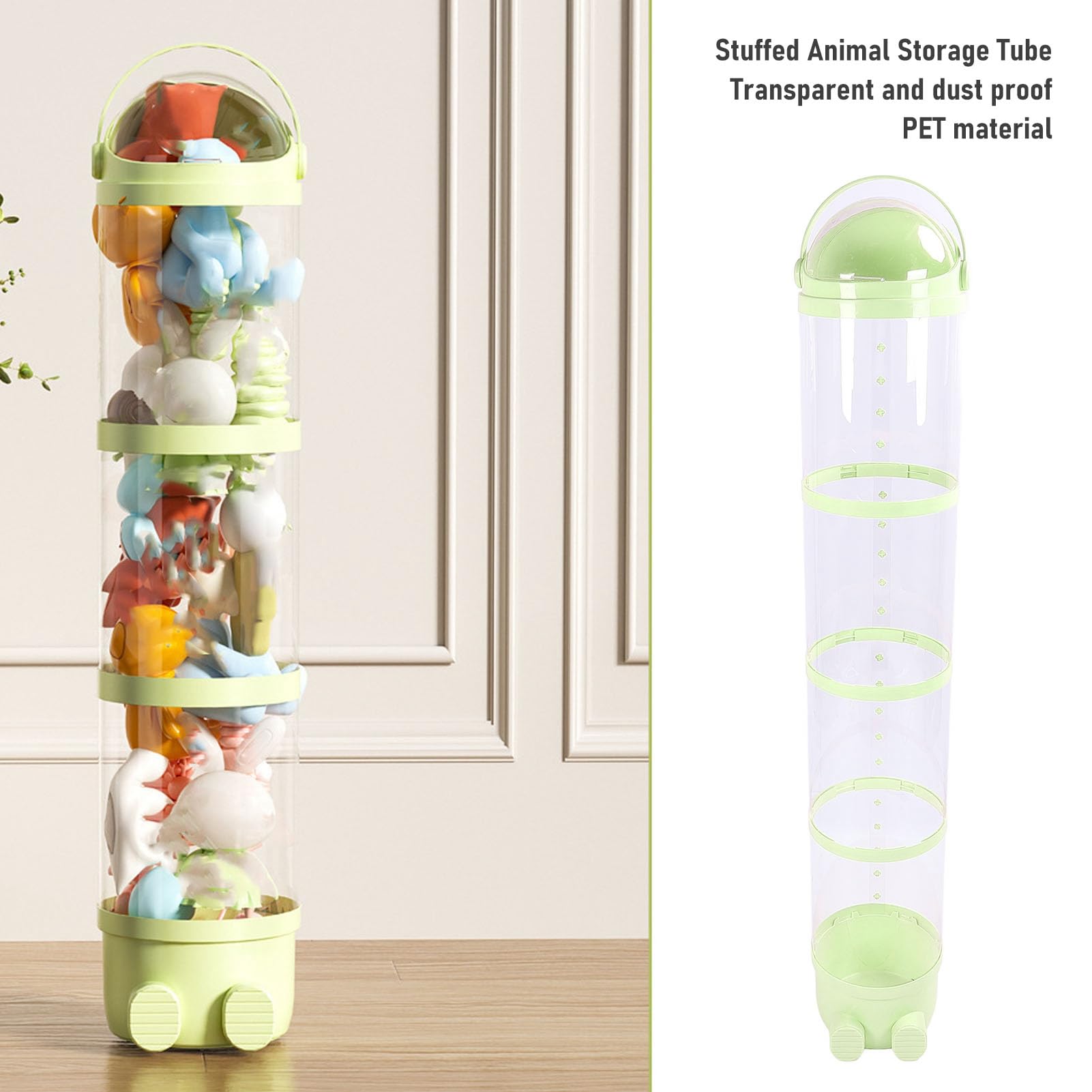 Annadue Contenitore per Peluche Trasparente 162cm Organizer per Animali