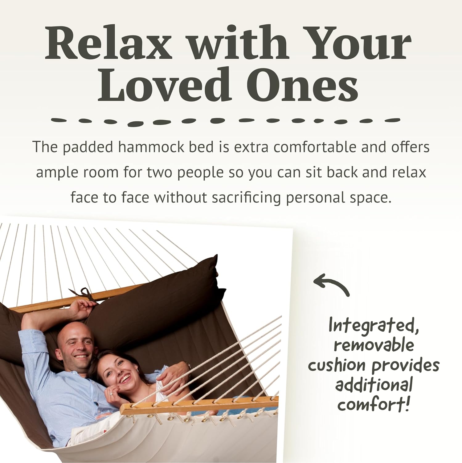 LA SIESTA® Alabama Quilted Hammock with Spreader Bar & Nautico Stand - Portable Weatherproof Large Outdoor Hammock with Stand, 2 Person Hammock with Stand for Outside Patio Porch - XL King, Arabica