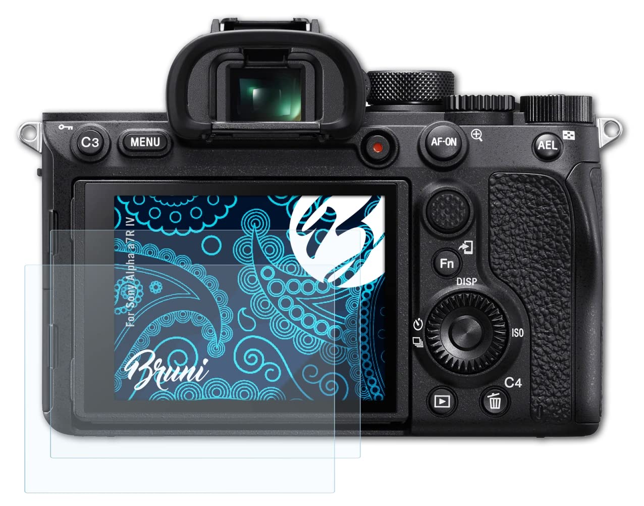 Bruni Screen Protector compatible with Sony Alpha a7R IV Protector Film, crystal clear Protective Film (2X)