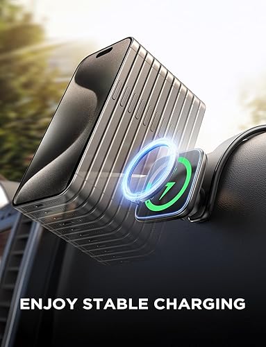 Miniatura 2 de Bovemanx Cargador de coche Magsafe de 15 W, cargador de coche inalámbrico para iPhone 15 14 13 12 Pro Plus Max, aleación de titanio de memoria
