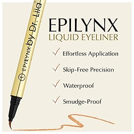 Liquid Eyeliner - Hypoallergenic Eyeliner with Fine Brush Tip, Long-Lasting Waterproof Eye Liner - Cruelty-Free, Vegan, Hypoallergenic, Gluten-Free, Smooth Liquid Eye Liner, Shimmer Gold Brown 2mL