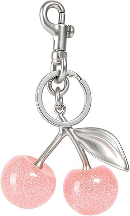 Cherry Bag Charm, Cherry Keychain Hanging Purse Charm Decoration Cute Pendant for Women
