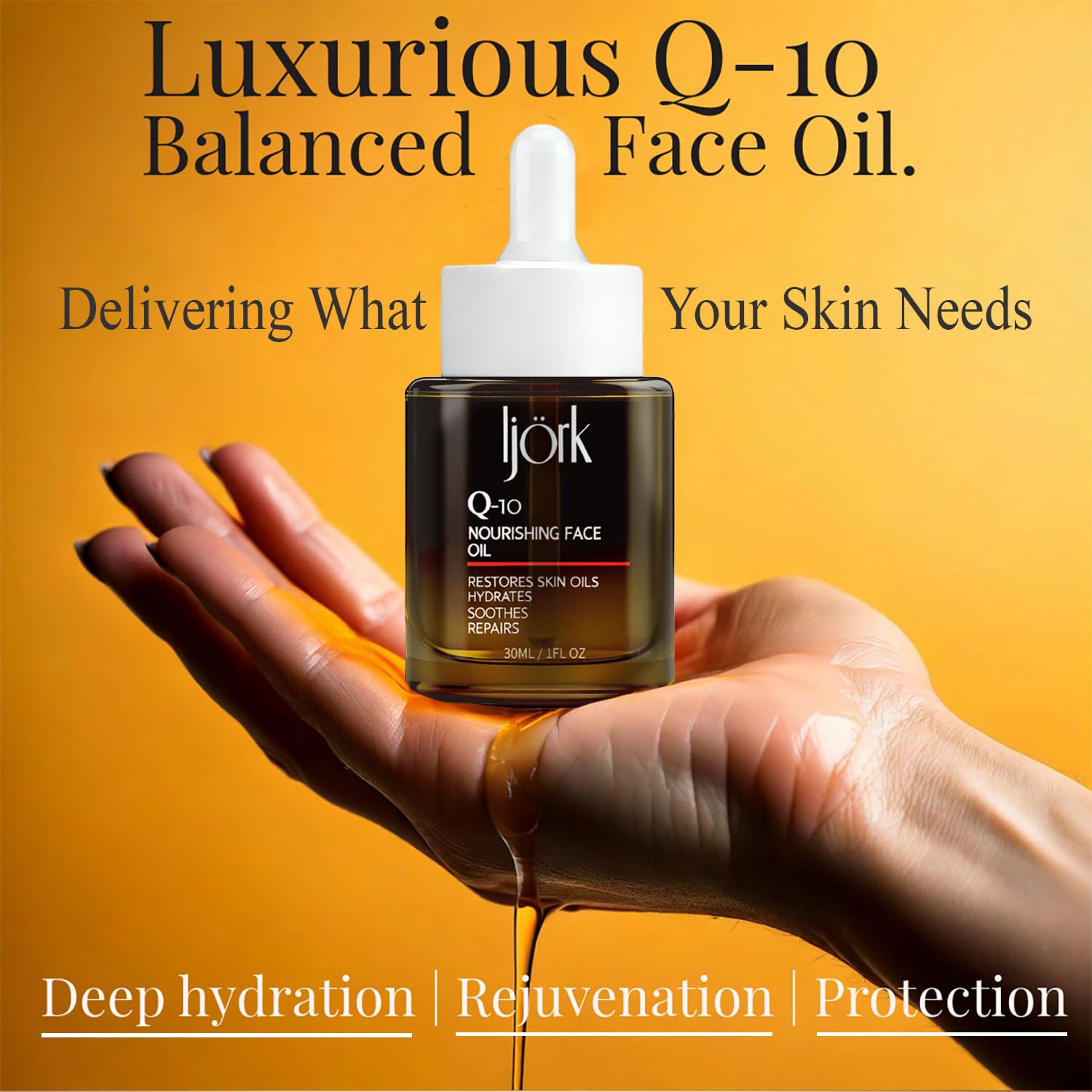 Q-10 Face Oil | 15 in 1 Powerful Anti-Aging Facial Oil with CoQ10, Vitamin C & E | Hydrating, Lightweight Oil for Radiant Skin - Image 2