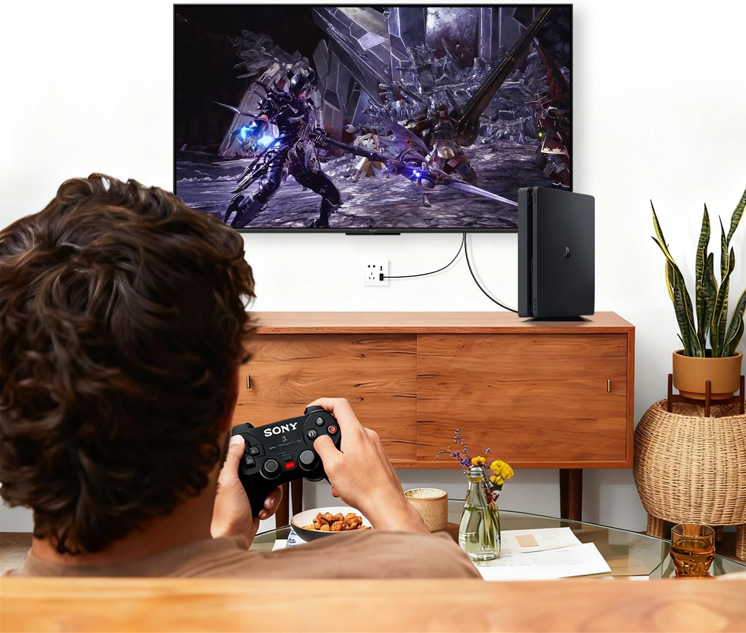 HDMI Cable for PlayStation 2, PS2 to HDMI Adapter for HDTV HDMI Monitor, Supports All PS2 Display Modes