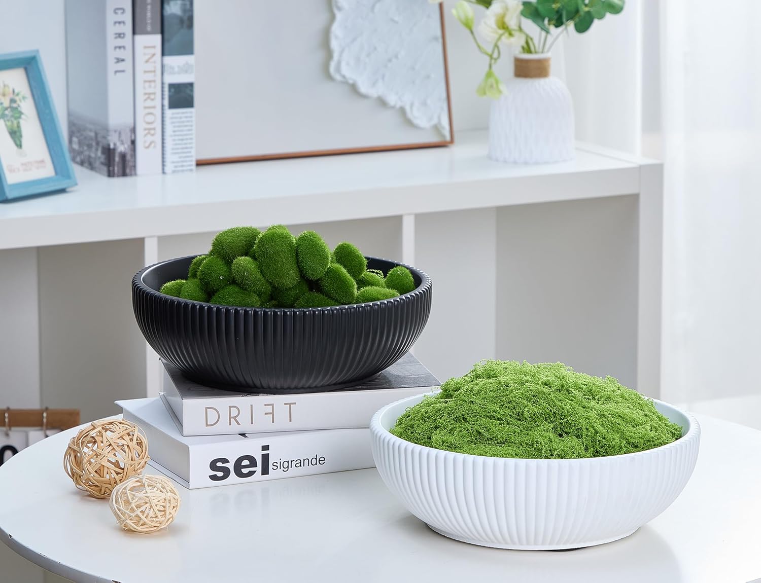 Aotea Crafts - Concrete Black Fruit Bowl for Kitchen Counter - Decorative Modern Industrial, Minimalist Fruit & Centerpiece Bowl - Sealed & Durable - Handcrafted -10 inch