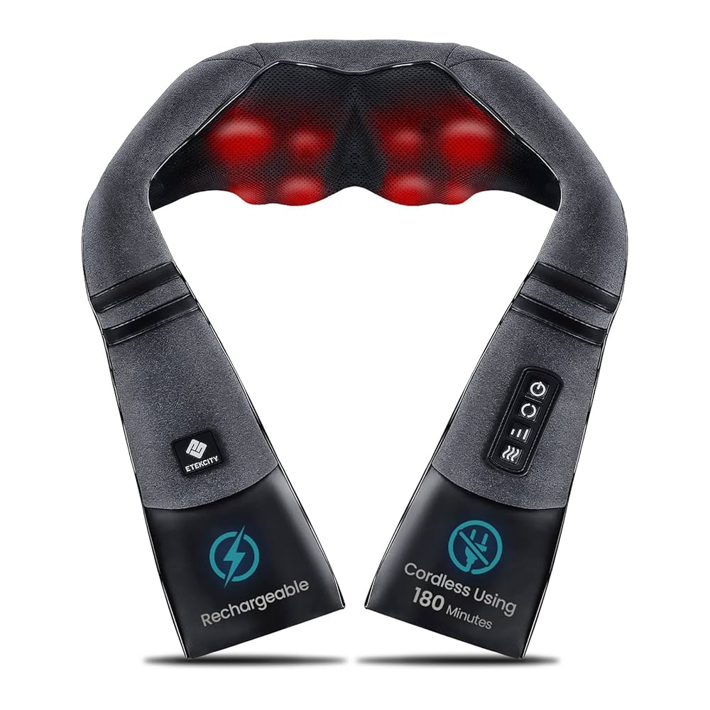 NEC - yuuki Amazon.com: Etekcity Cordless Neck & Back Massager with Heat