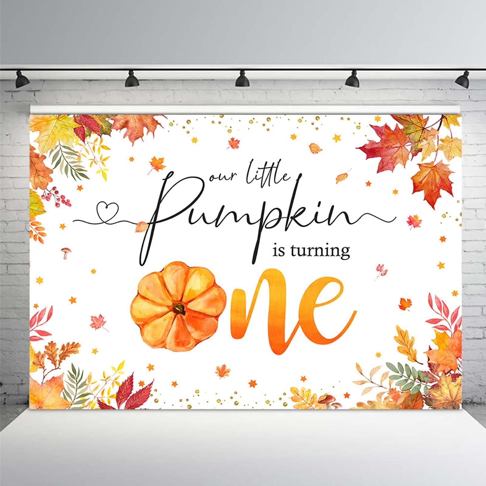 Toile De Fond Pour Photographie De Citrouille Automne 7x5FT, Automne