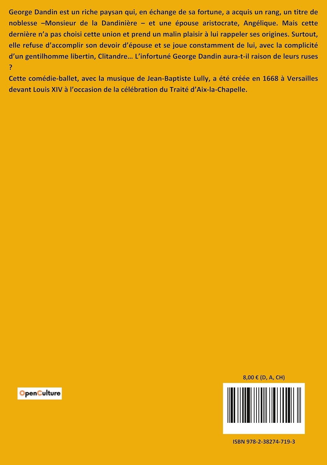 George Dandin: Les déboires d'un mariage entre classes sociales (French Edition)