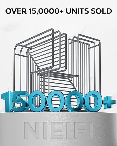 Miniatura 8 de Nieifi Estante adhesivo de esquina para ducha con ganchos, estante de baño de acero inoxidable a prueba de óxido, soporte para champú sin taladrar