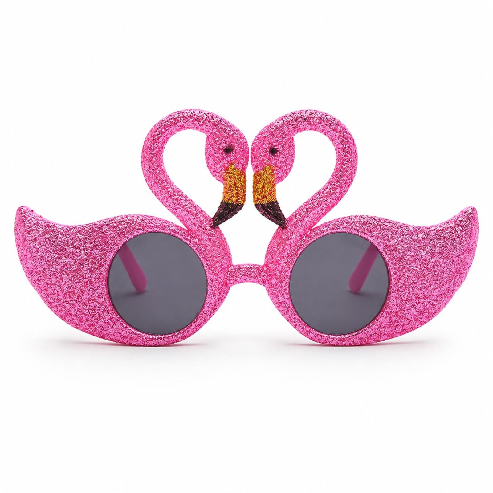 Taydin 1 Pack Flamingo Pink Glasses, Rave Glasses Novelty Party Sunglasses, Funny Hawaiian Beach Party Photo Props, Summer Rave Accessories, Tropical Party Elements