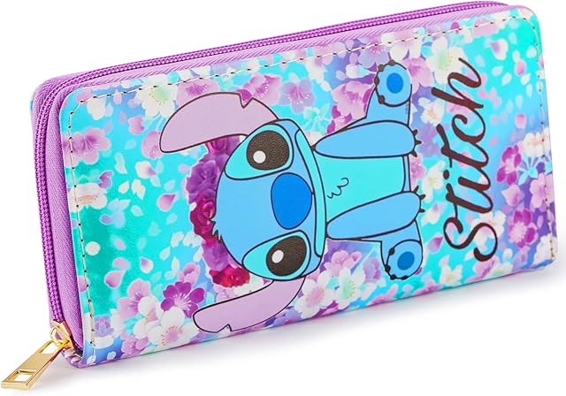 TENVAVA Stitch Purses for Women Ladies Purse Stitch Coin Purse with Multiple Card Slots and Roomy Compartment Gifts for Girls Women