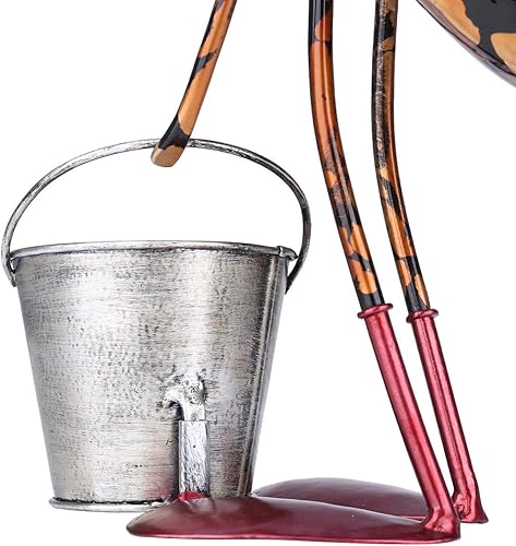 Miniatura 6 de Tooarts Escultura de Hormiga de Metal para Decoración de Jardín en Patio, Césped, Hogar, Estatua para Interior y Exterior con Cubo Desmontable