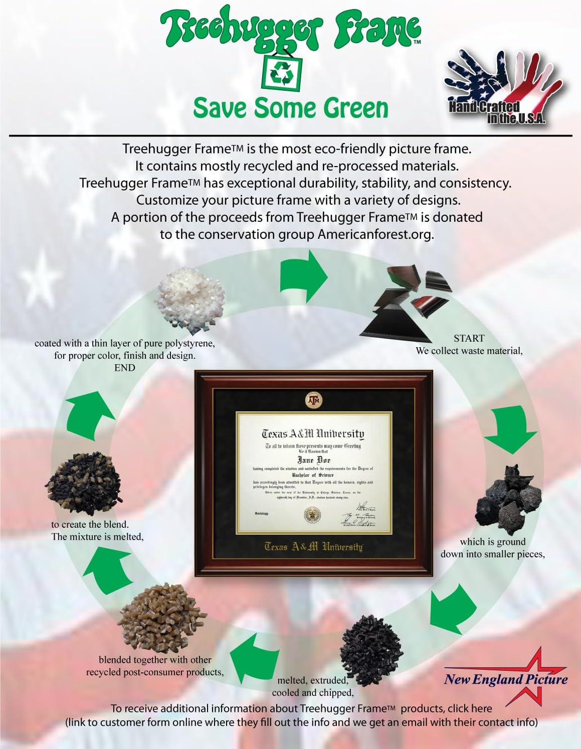 Western Governors University Diploma Frame - Matte Black Frame with Navy Blue Suede Mat and Gold Embossed WGU Seal