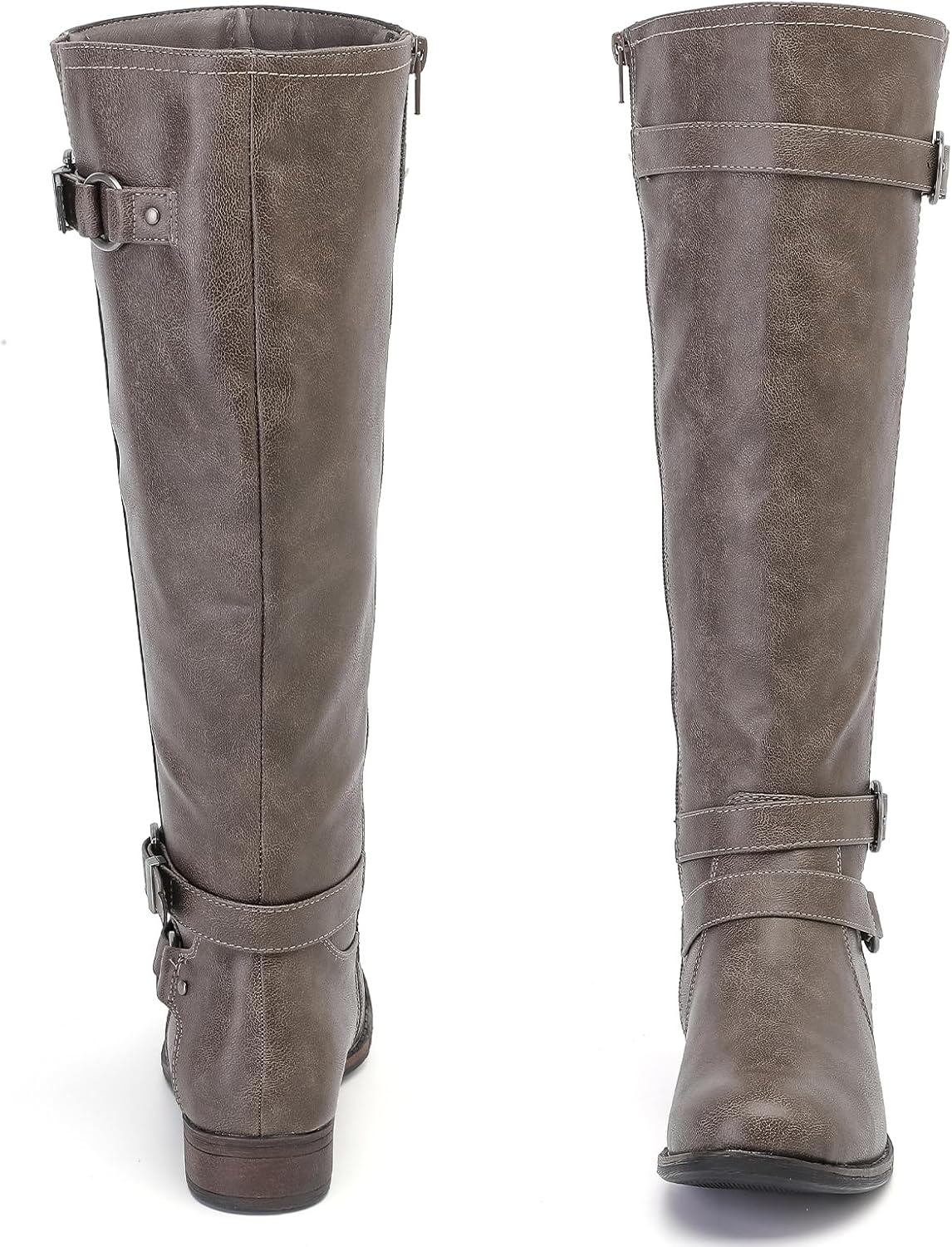 Knee High Boots for Women Classic Comfort Riding Combat Boot Round Toe Side Zipper Long Tall Fall Winter Womens Boots. - Image 5