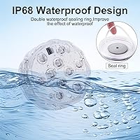 Vista 3 de Luces de barco con control remoto inalámbrico, funciona con pilas, luz LED marina impermeable para luz de cubierta, luces interiores de cortesía