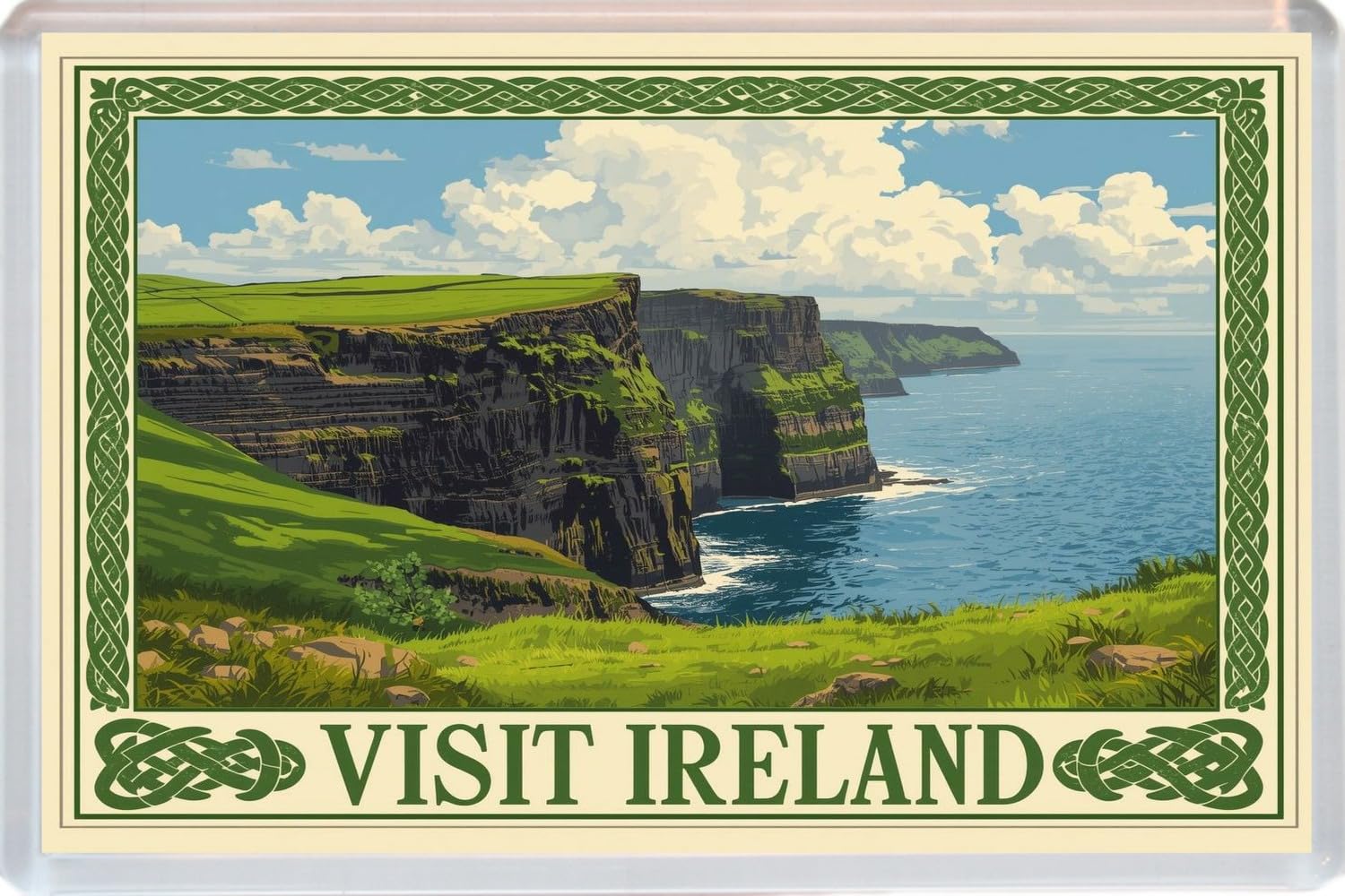 Visit Ireland - Jumbo Artistic Fridge Magnet 96 x 67mm BBSFHM3542
