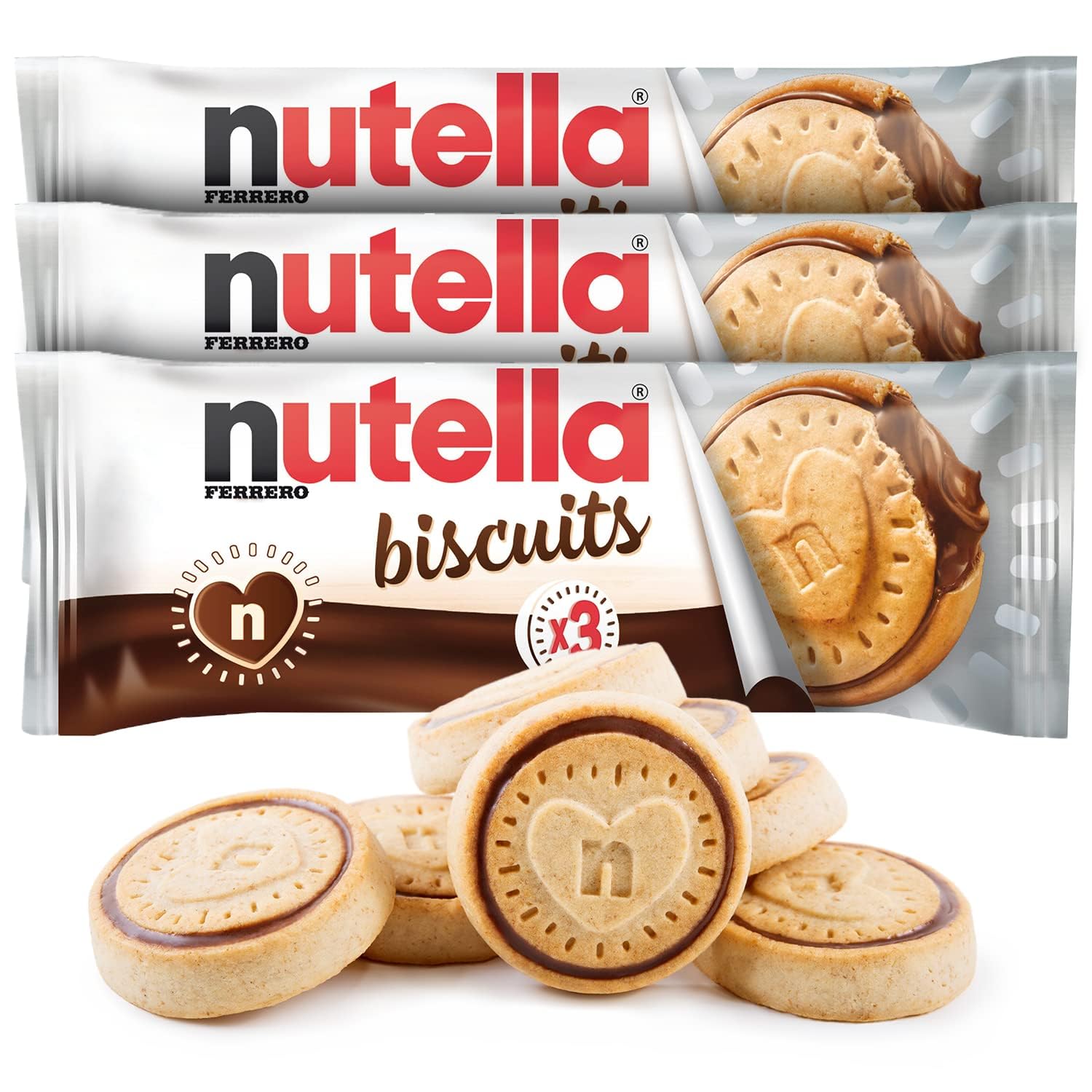 Nutellas Biscuit - Delicious Nutellas Cookies With Hazelnut Spread Filling In A Snack Pack Format, Nutellas Snacks 3 Biscuits, 41.4 grams (Imported) (Pack Of 3) (B0CL55SJPV) Amazon Price History, Amazon Price Tracker