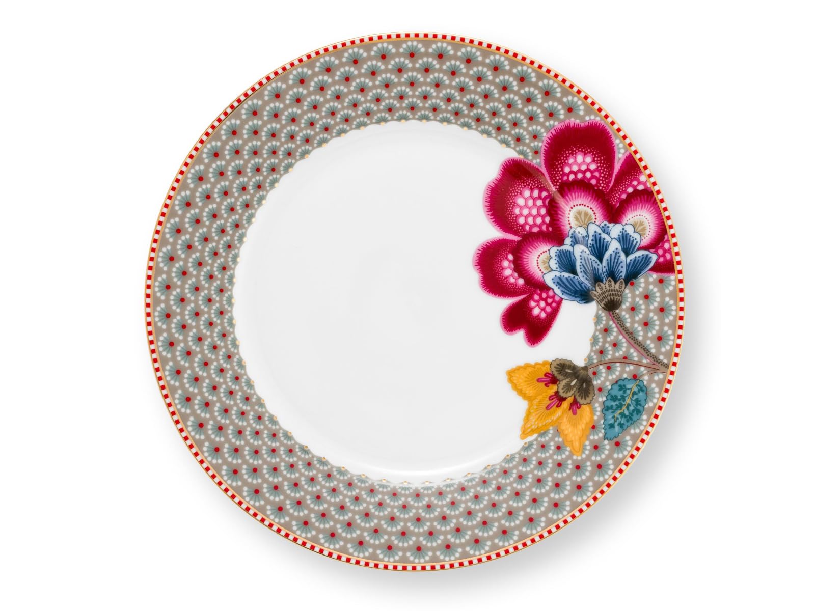 Pip Studio Blooming Tales Khaki Frühstücksteller 21cm