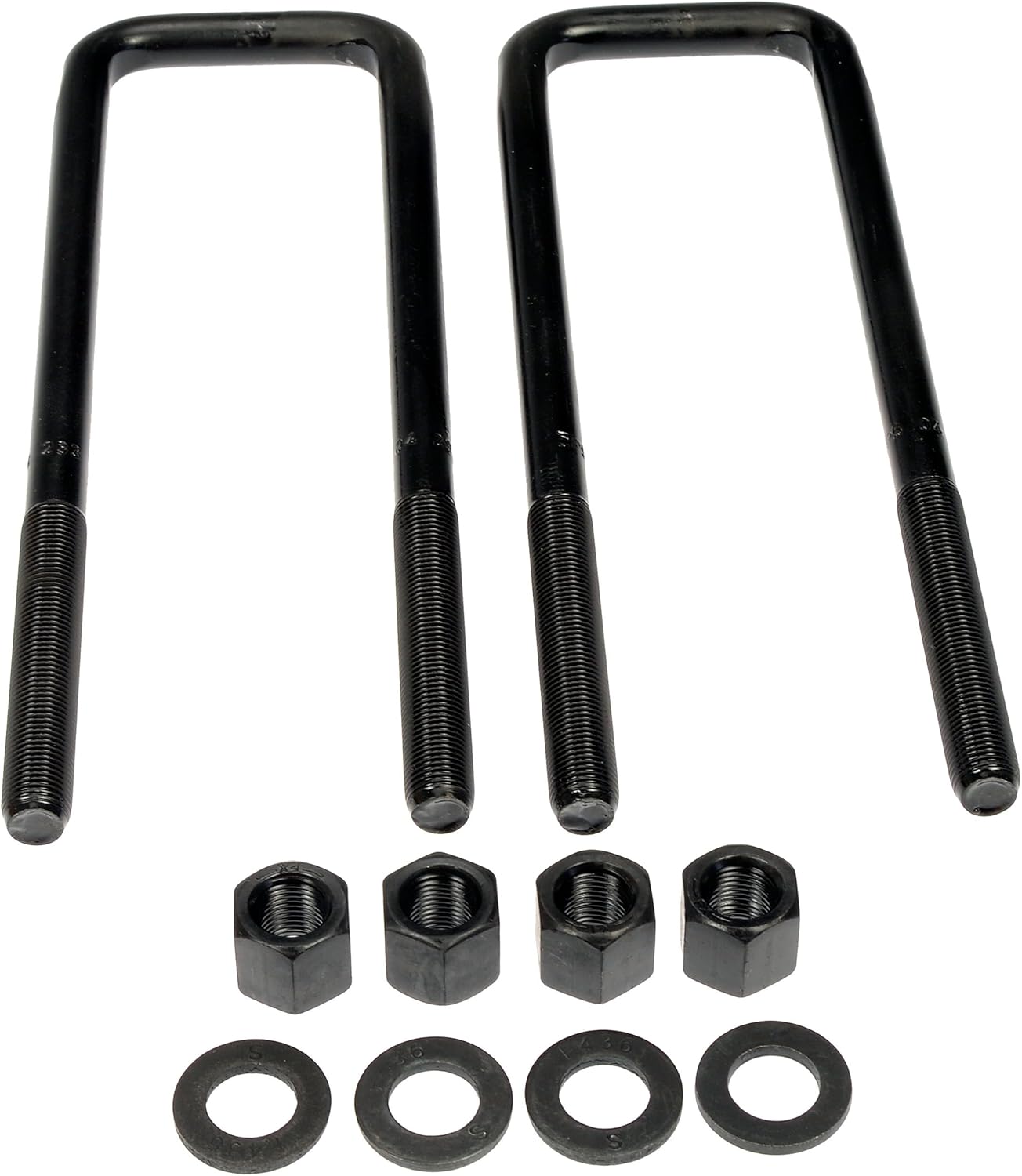 Rear Leaf Spring Axle U-Bolt Kit Compatible With Chevrolet K1500 1999 1998 1997 1996 1995 1994 1993 1992 1991 1990 1989 1988 P-5138205