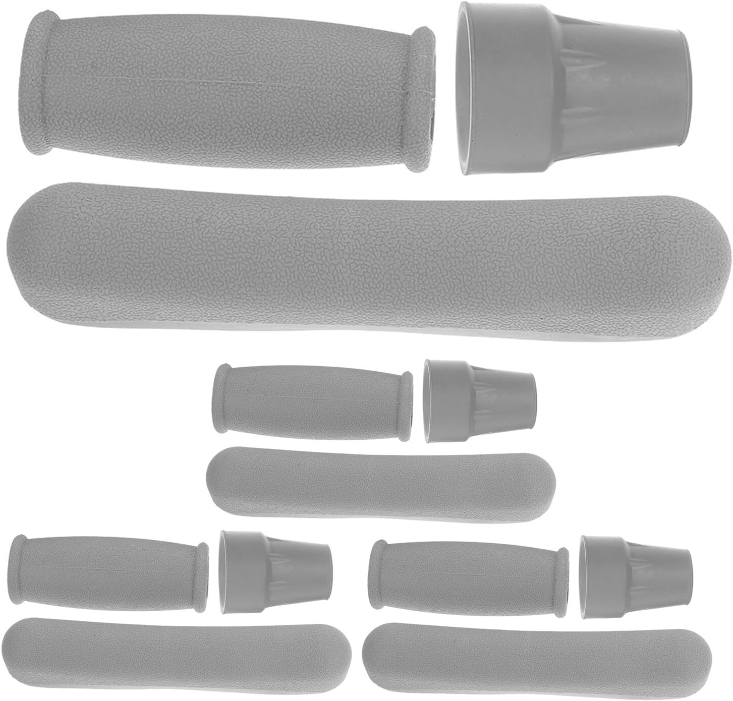 SOIMISS 4 Sets Crutches Padding Kit with Adjustable Underarm Cushions and Soft Hand Grip Covers Non-Slip Rubber Tips for Walking Sticks and Canes Breathable Crutch Accessories for Enhanced