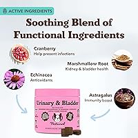 Vista 3 de Natural Dog Company Urinary & Bladder Supplement for Dogs – Cranberry & D-Mannose Soft Chews with Marshmallow Root & Astragalus – Supports Urinary