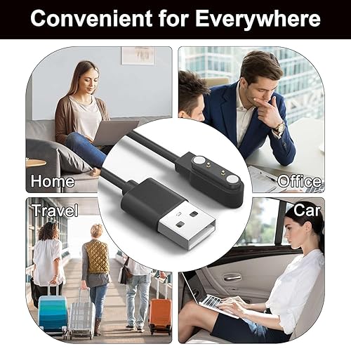 Miniatura 7 de Paquete de 2 cargadores de reloj inteligente K22, repuesto de cable de carga USB magnético para da fit K22, GUCABE K22, Lemfo K22, EVL K22, CANMIXS