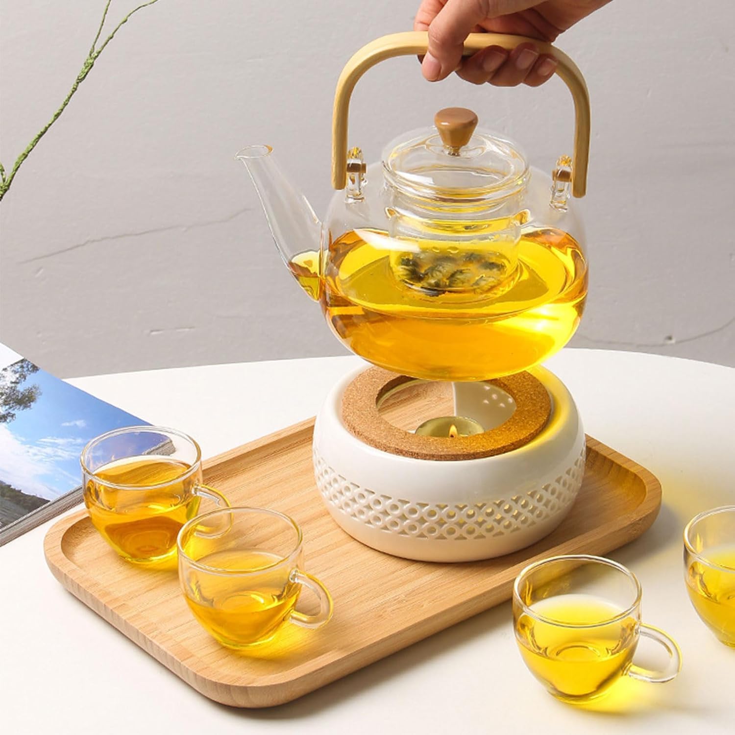 Theepot Warmer Huishoudelijke Koffie en Melk Thee Warmer