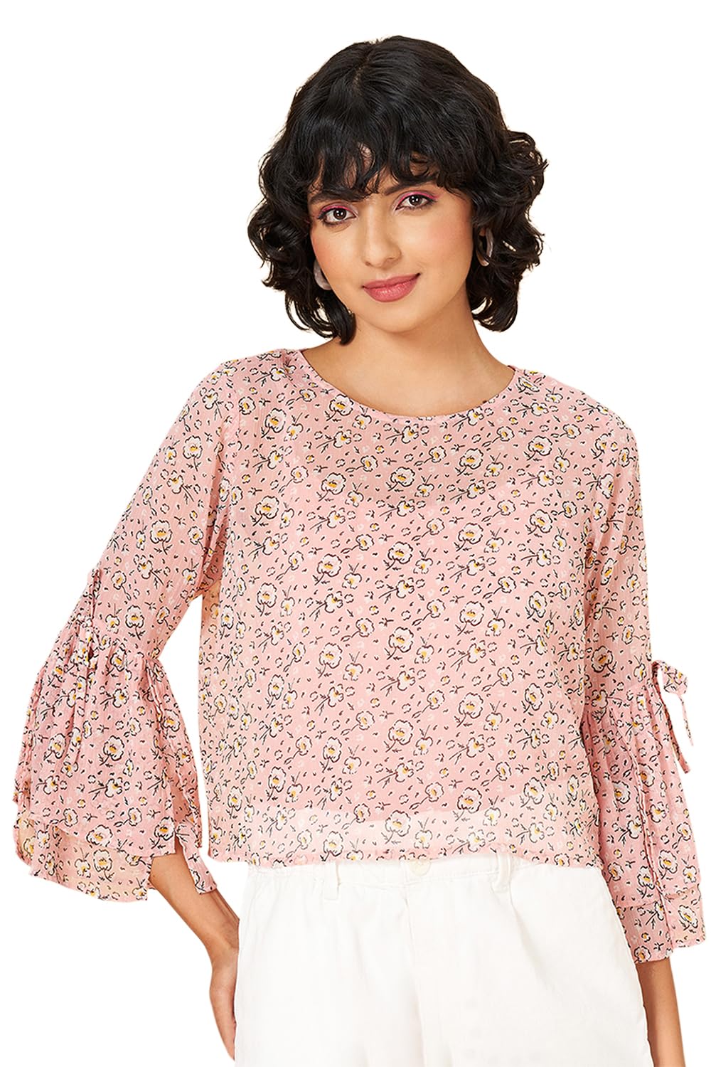 people by pantaloons Women's Floral Relaxed Fit Top-picture-10
