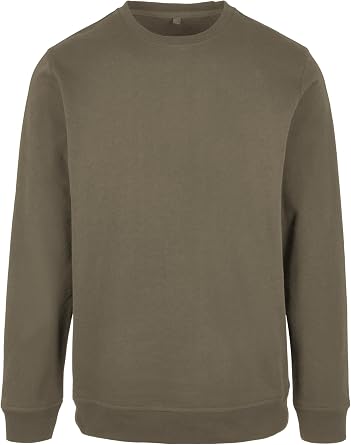 Build Your Brand Mens Bb003-basic CrewneckSweatshirt