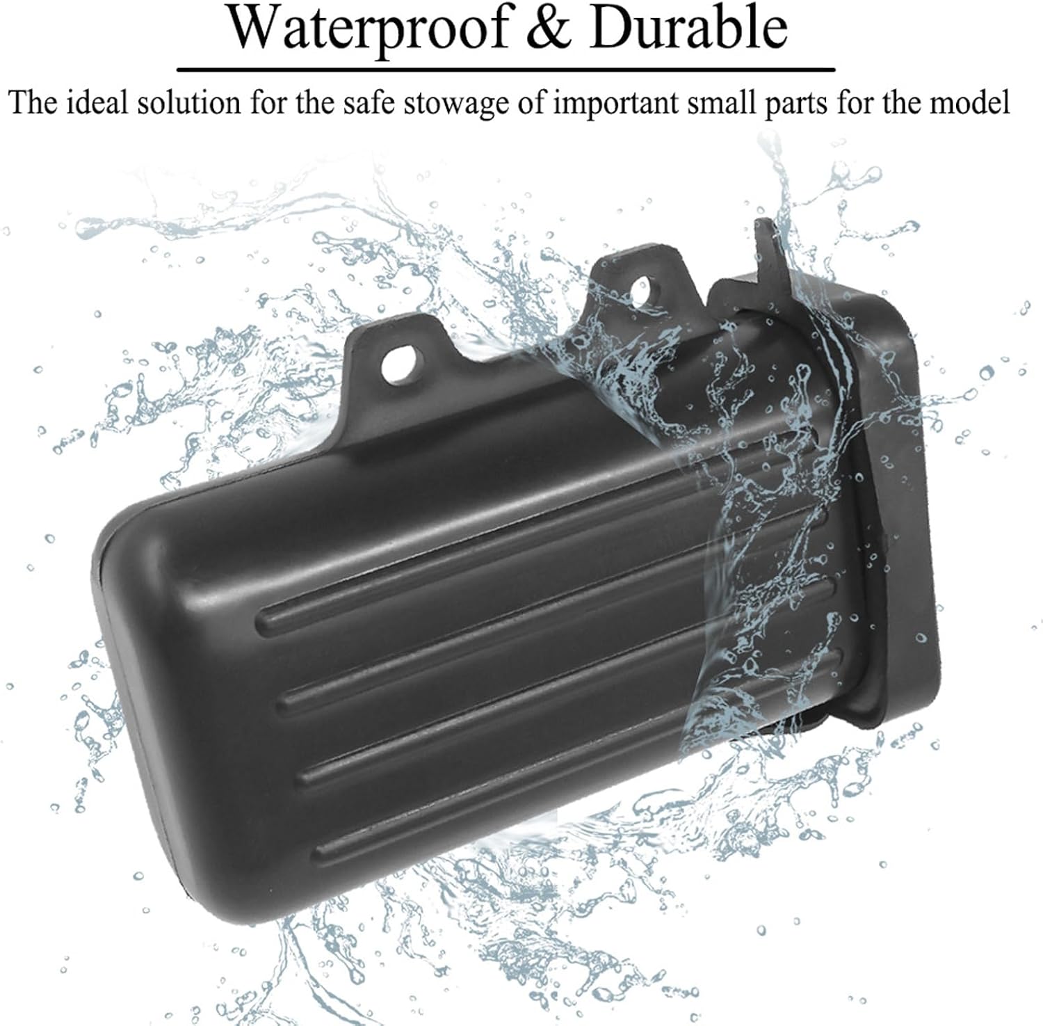 Motorcycle Tool Box, Waterproof Storage Box & Repair Holder Container, Durable ABS Plastic Small Compact, for TW200 Trailway 1987‑2015 and Most Off-Road Bikes image 3