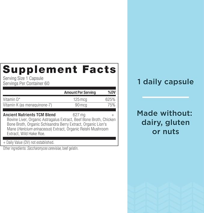 Ancient Nutrition SBO Probiotics Cápsulas + Vitamina D miniatura 3