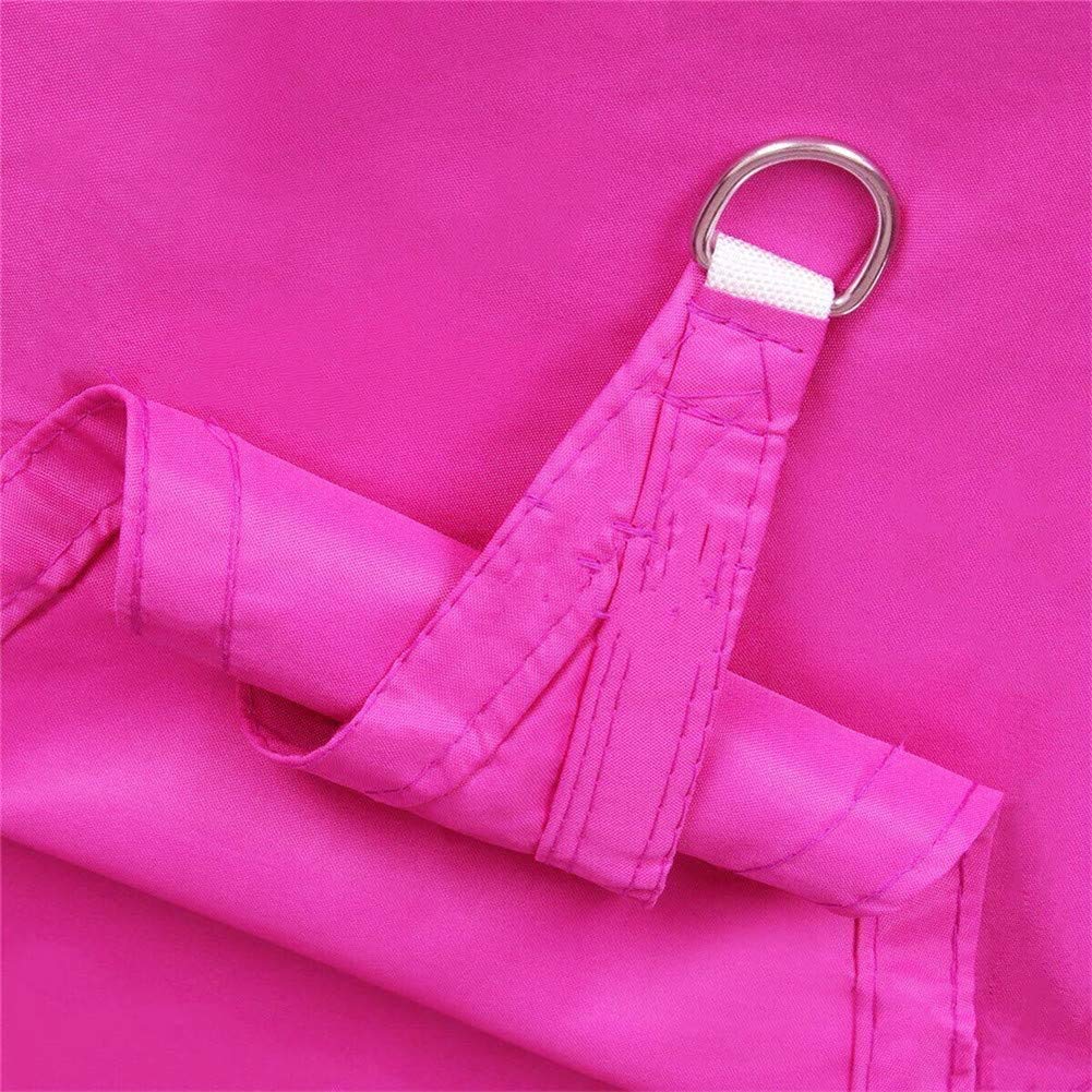 Voile d'ombrage rectangulaire rose pour une terrasse ombragée et colorée tout l'été