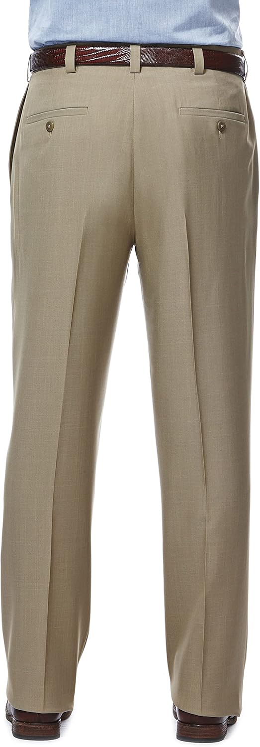 Haggar Men's E-CLO Repreve Stria Flat Front Dress Pant - Image 2