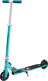 Mongoose Trace Youth Kick Scooter Folding and Non-Folding Design, Regular, Lighted, and Air Filled Wheels, Multiple Colors