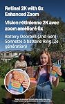 Ring Battery Doorbell (newest model), Matte Mocha with Floodlight Cam Plus, Black