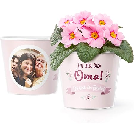 Oma Blumentopf Set - 3 Keramiktöpfe Mit Sprüchen Für Muttertag & Geburtstag