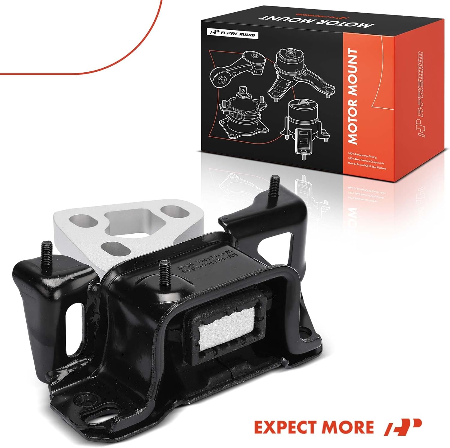 A-Premium Transmission Mount Compatible with Ford Fiesta 2014-2019, 1.6L, Manual Transmission, Turbocharged