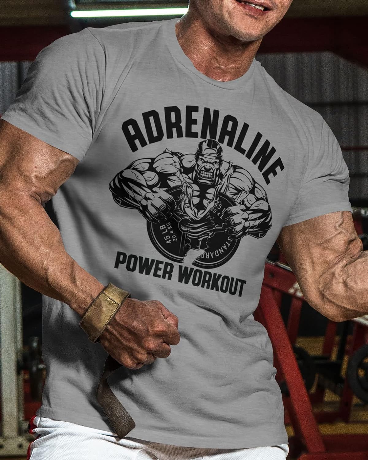 Adrenalin Pure Power Motivational Workout Shirts for Men